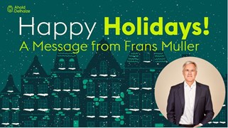 Season’s greetings from Frans Muller: a video message