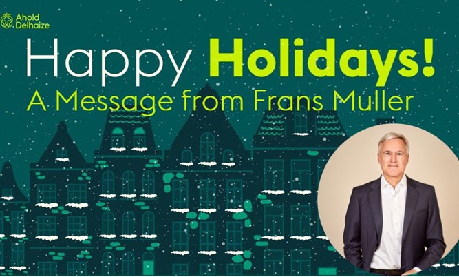 Season’s greetings from Frans Muller: a video message