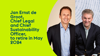 Jan Ernst de Groot, Chief Legal Officer and Chief Sustainability Officer, to retire in May 2024; Linn Evans to be appointed Chief Legal Officer of Ahold Delhaize; Chief Sustainability Officer role to be a dedicated position on the Executive Committee
