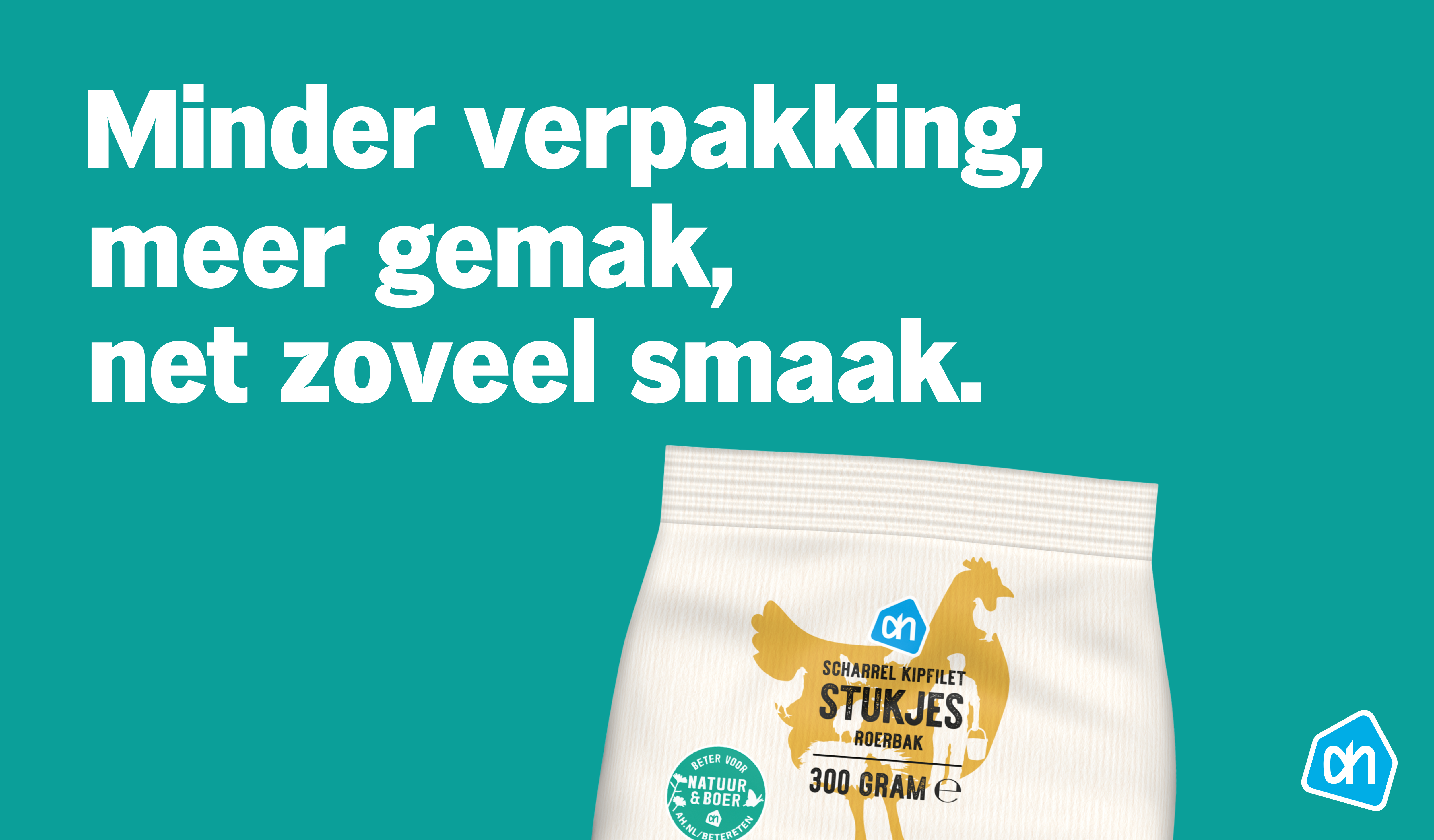 Albert Heijn: 60% less packaging in chicken range (in Dutch)