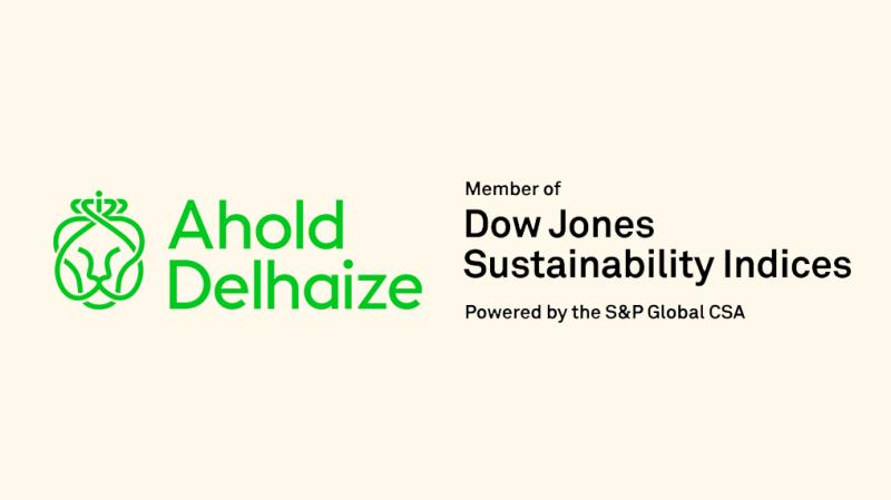 Ahold Delhaize maintains its position as a world leader in the Dow Jones Sustainability World Index 