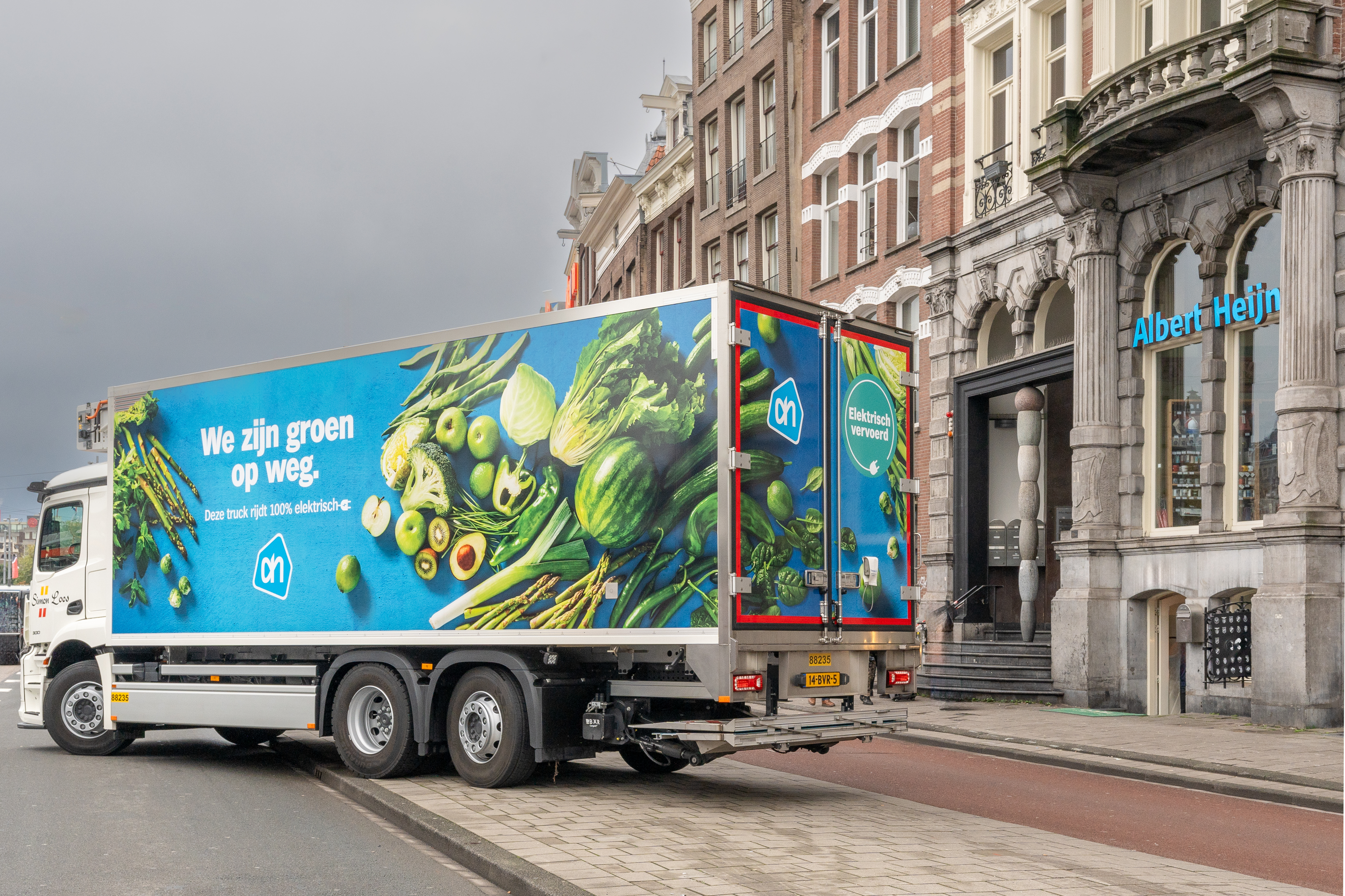 Albert Heijn delivers green and quiet in Amsterdam (in Dutch) 
