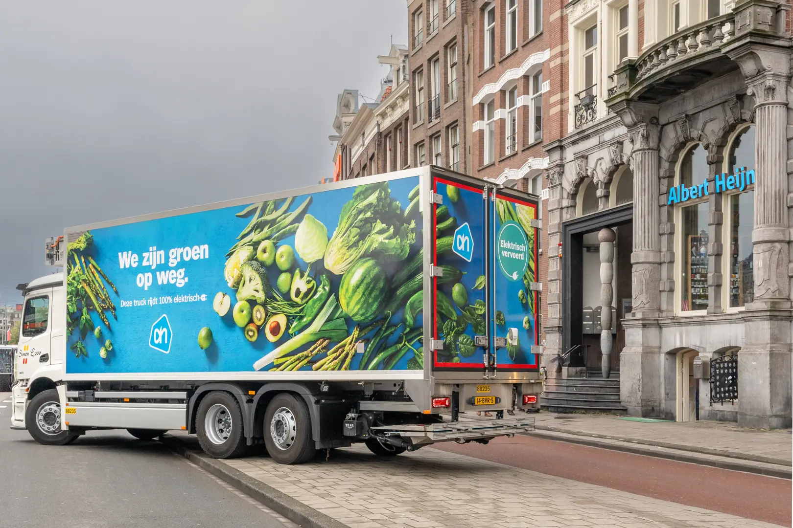 Albert Heijn delivers green and quiet in Amsterdam (in Dutch)