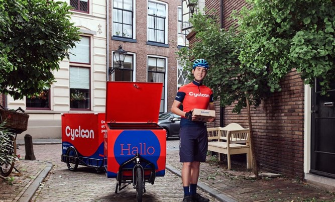 Cycloon begins bicycle delivery of bol.com packages 