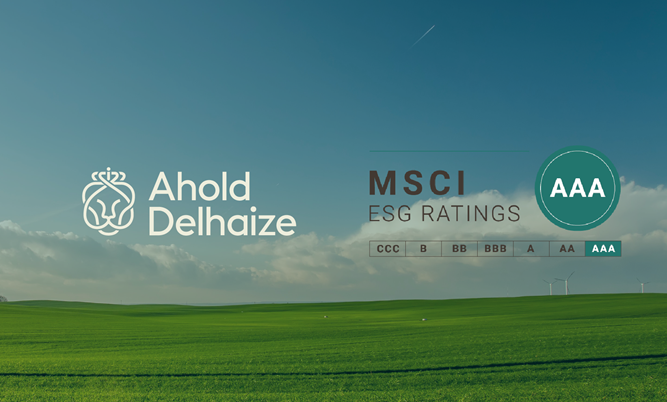 Ahold Delhaize achieves AAA MSCI ESG Rating 